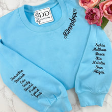 Load image into Gallery viewer, Collar embroidered sweatshirts

