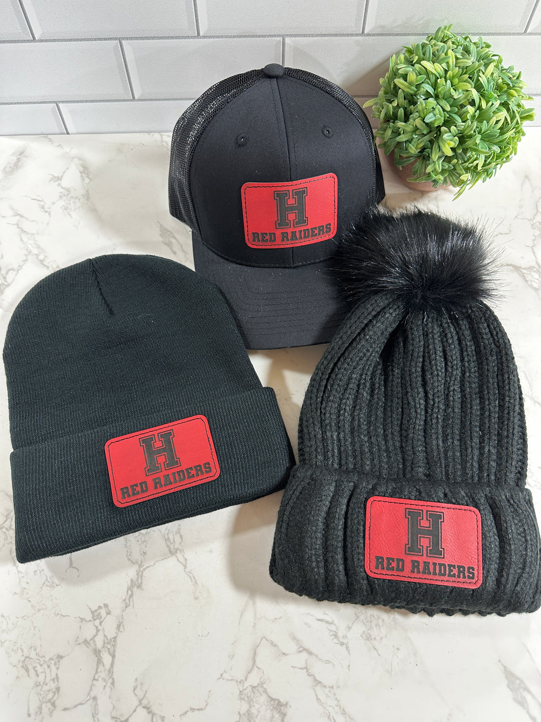 Football logo hats/beanies