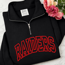 Load image into Gallery viewer, Raiders quarter zip sweatshirt
