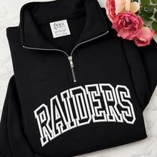 Load image into Gallery viewer, Raiders quarter zip sweatshirt
