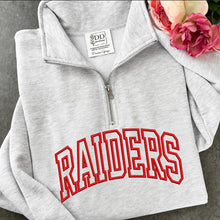 Load image into Gallery viewer, Raiders quarter zip sweatshirt
