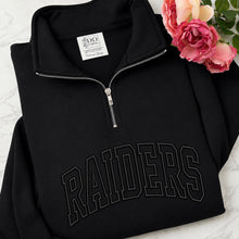 Load image into Gallery viewer, Raiders quarter zip sweatshirt
