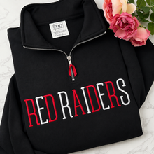 Load image into Gallery viewer, Red Raiders quarter zip sweatshirt
