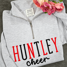 Load image into Gallery viewer, Huntley cheer embroidered quarter zip

