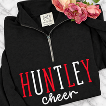 Load image into Gallery viewer, Huntley cheer embroidered quarter zip
